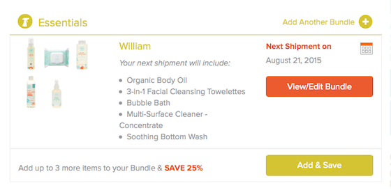 Honest Company Essentials Bundle Review – July 2015 - options