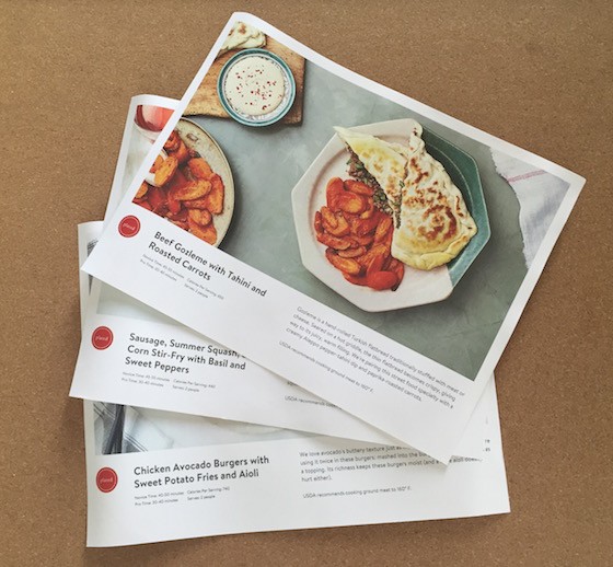 Plated Subscription Box Review – July 21, 2015 - Recipes