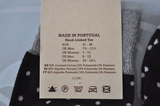 SprezzaBox Subscription Box Review – July 2015 - sock information