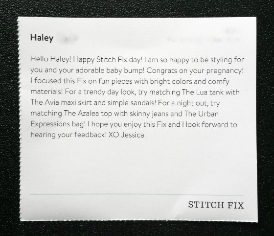 Stitch Fix Maternity Review – July 2015 - info 2