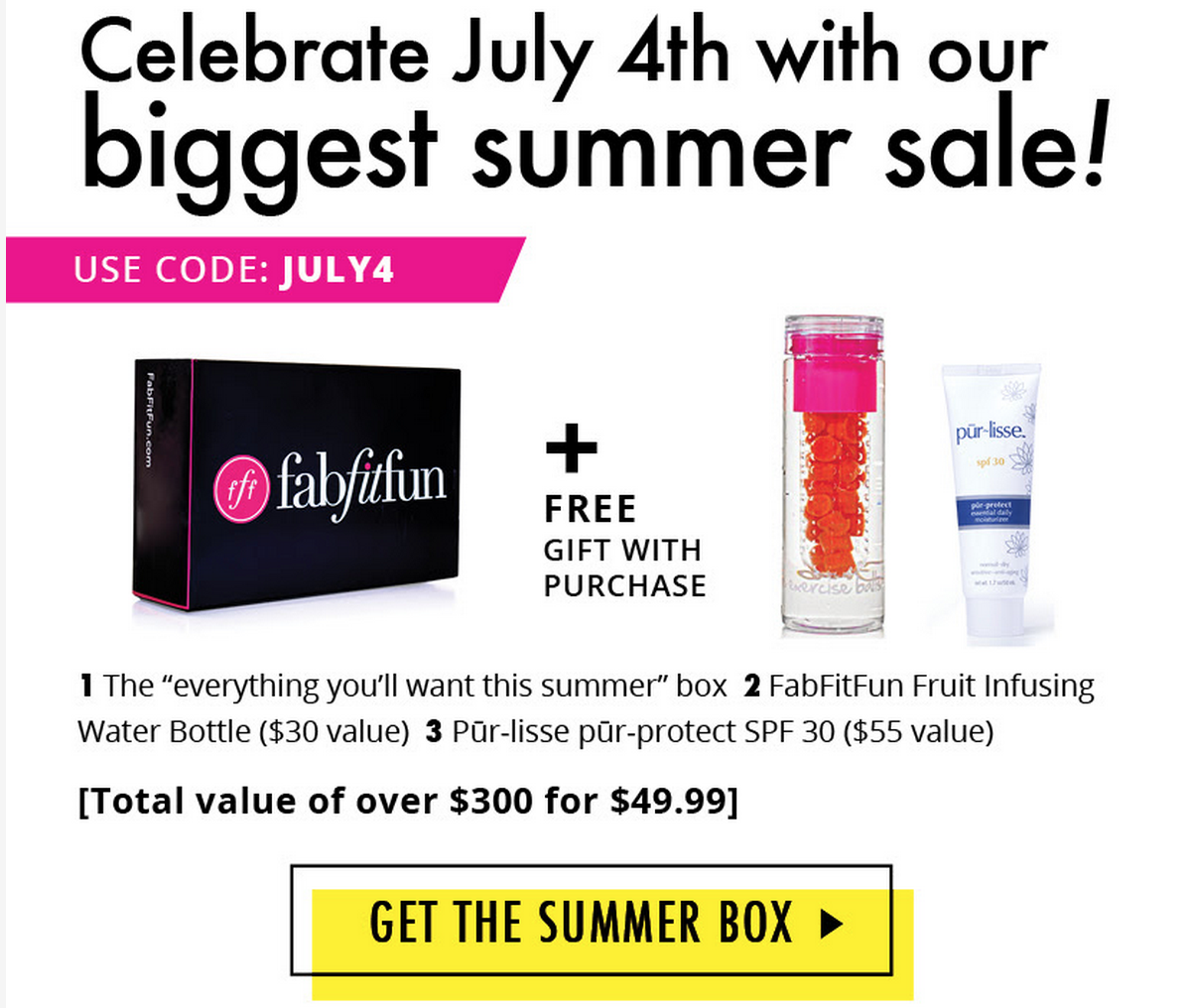 FabFitFun Summer Box July 4th Sale!