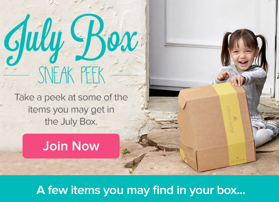 Citrus Lane July 2015 Box Spoilers + Coupon Code