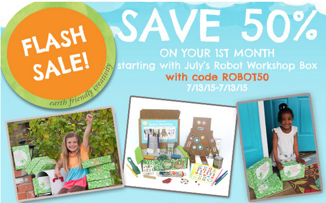 Green Kid Crafts Flash Sale – 50% Off First Month!