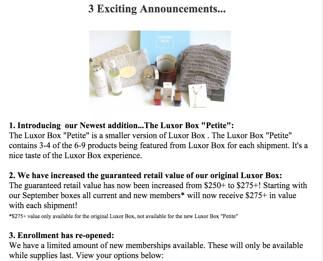 Luxor Box News