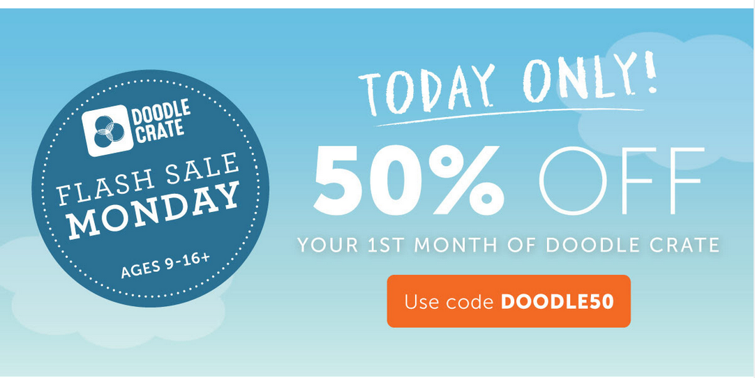 Doodle Crate 50% Off Coupon