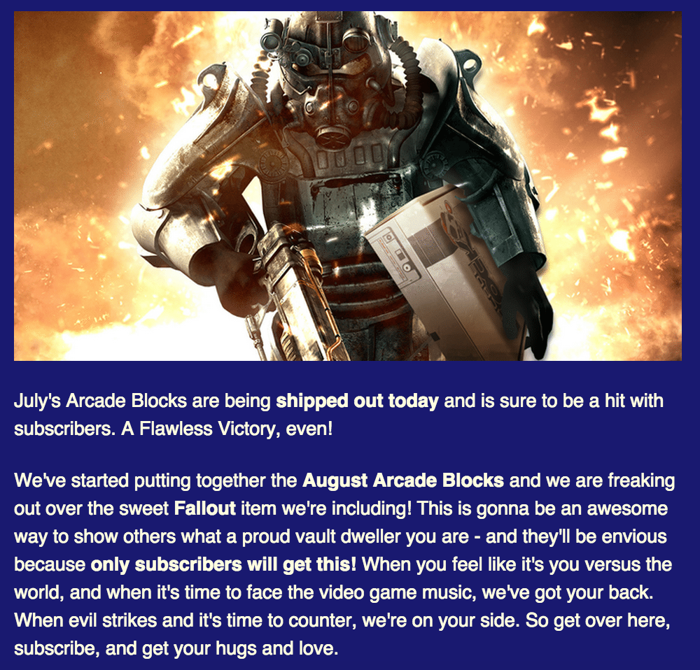 Arcade Block August 2015 Spoiler, Theme + Coupon