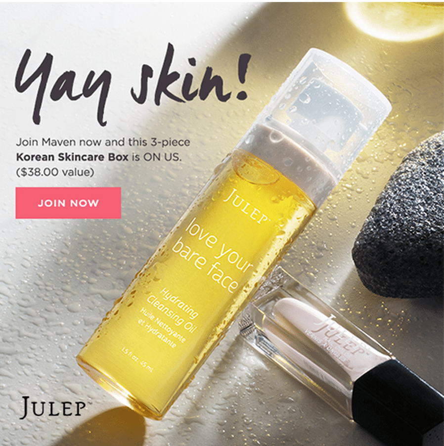 Free Julep Skincare Box