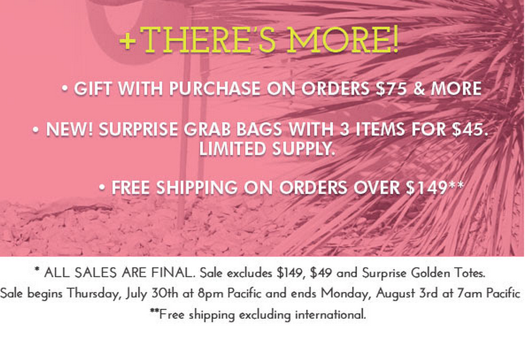 Golden Tote Warehouse Sale Launches Tonight at 11 PM ET! Details