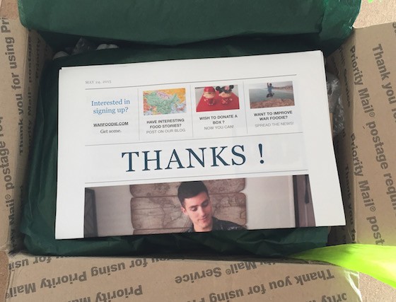 War Foodie Subscription Box Review - July 2015 - Unwrapped