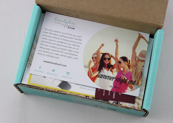 Beauty Box 5 Review – July 2015 Box