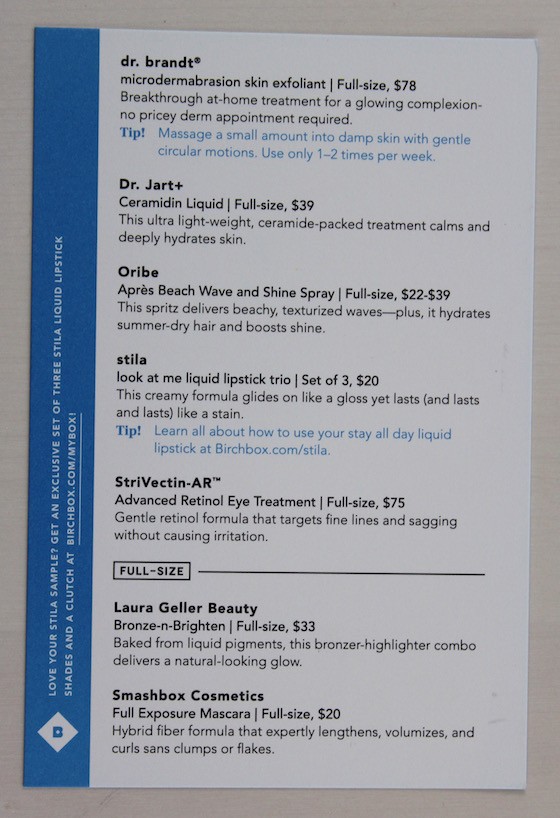 Birchbox Upgraded Box Review – July 2015 Info