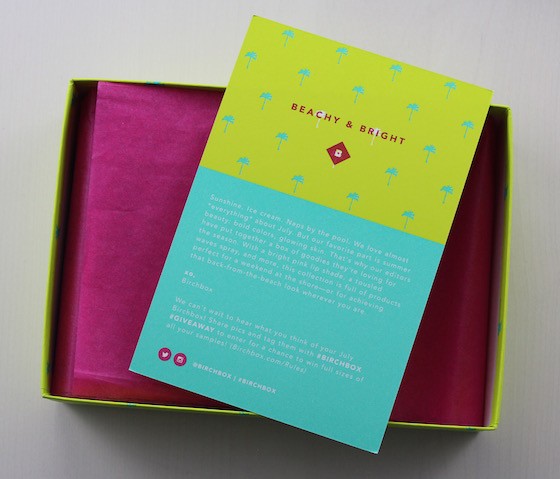 Birchbox Beachy + Bright Box Review – July 2015 First Look