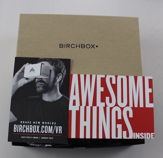 Birchbox Man Subscription Box Review – August 2015 Open
