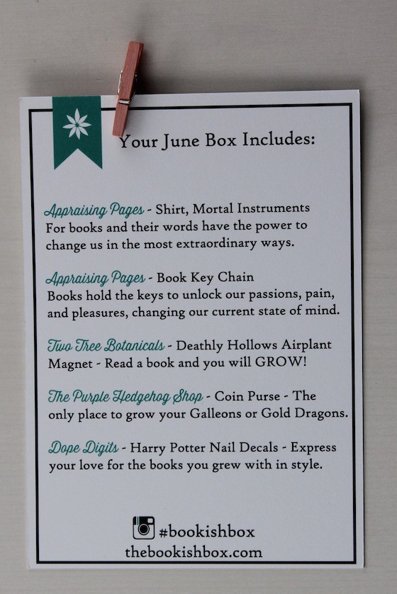 The Bookish Box Subscription Box Review – July 2015 Info