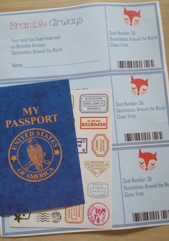 Bramble Box Props Subscription Box Review – June 2015 - passport