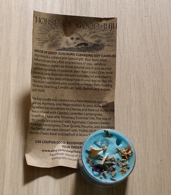 BuddhiBox Jewelry Subscription Box Review - July 2015 - candle