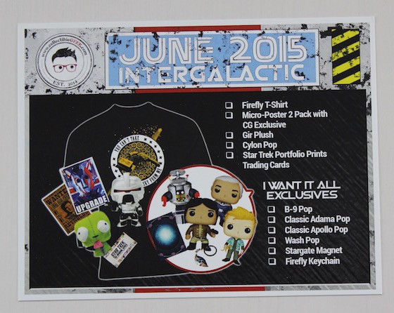 Collectible Geek Collector’s Cache Review – June 2015 - info