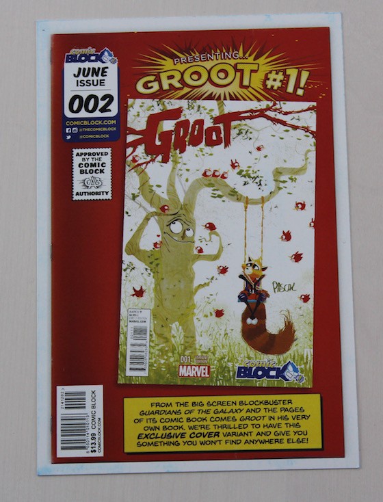 Comic Block Subscription Box Review + Coupon - June 2015 - groot