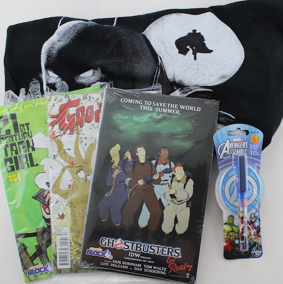 Comic Block Subscription Box Review + Coupon - June 2015 - items