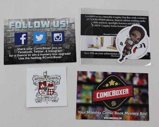 Comicboxer Subscription Box Review - July 2015 - info