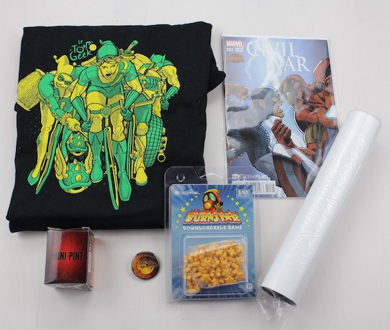 Geek Fuel Subscription Box Review + Coupon – July 2015 - items