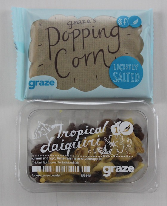 Graze Subscription Box Review + Free Box Coupon – July 2015 popcorn