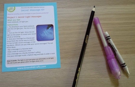 Green Kid Crafts Subscription Box Review – May 2015 - secret-message-supplies