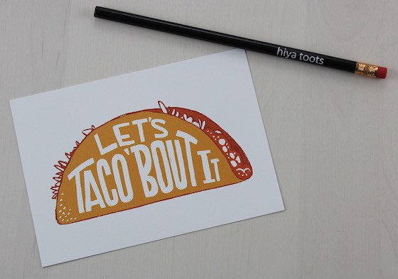 A Beautiful Mess Happy Mail Subscription Review – July 2015 Taco