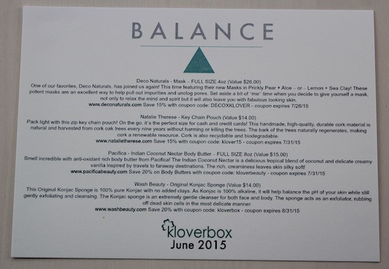 Kloverbox Subscription Box Review & Coupon – June 2015 Info