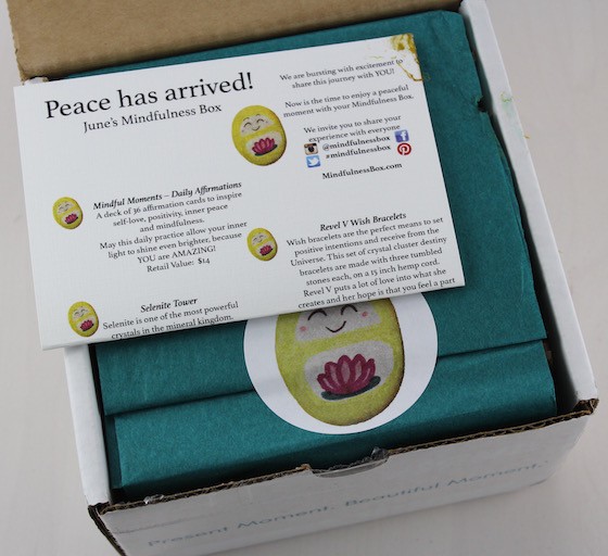 Mindfulness Box Subscription Box Review – June 2015 Box