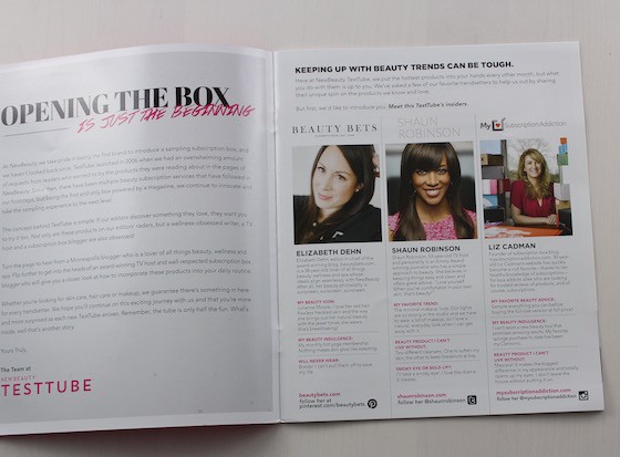 New Beauty Test Tube Subscription Box Review – July 2015 Info