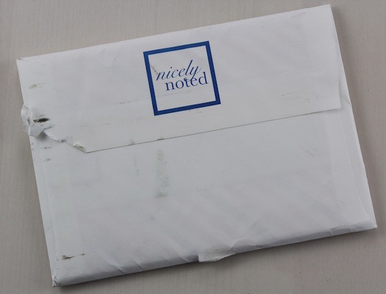 Nicely Noted Subscription Review – July 2015 Envelope