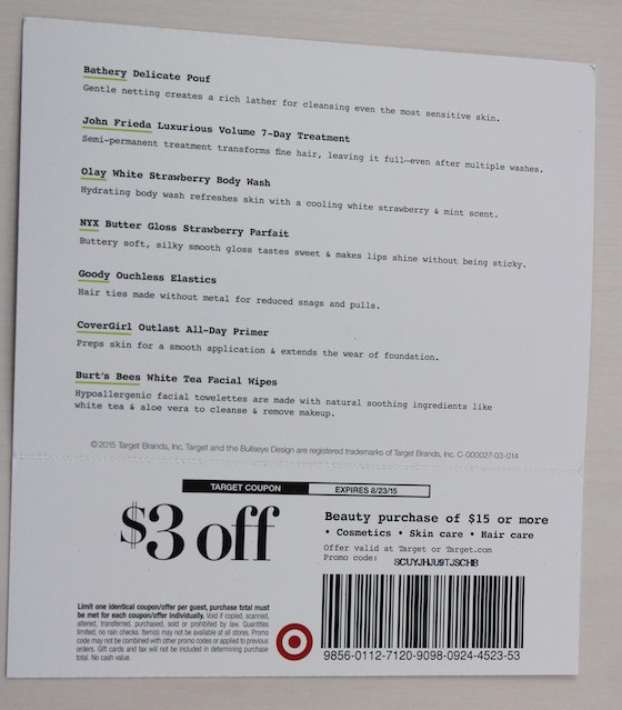 Target Back to College Honor Roll Beauty Box Review Info