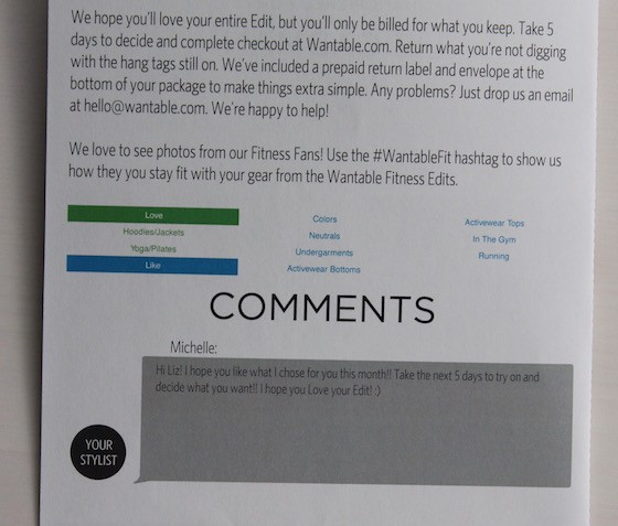 Wantable Fitness Subscription Service Review – July 2015 Info