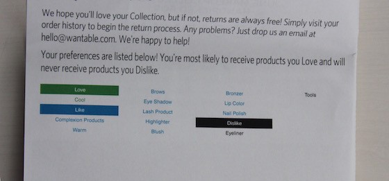 Wantable Makeup Subscription Box Review – June 2015 Info
