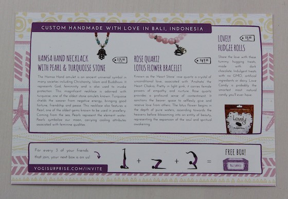 Yogi Surprise Jewelry Subscription Box Review – July 2015 Info