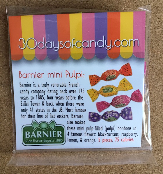 30 Days of Candy Subscription Box Review - August 2015 - Barnier2