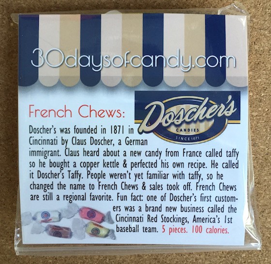 30 Days of Candy Subscription Box Review - August 2015 - French2