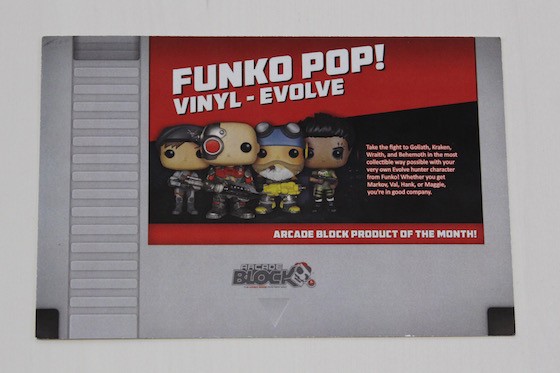 Arcade Block Subscription Box Review – July 2015 - Card Front
