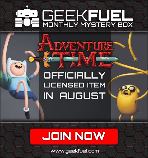 Image showing Geek Fuel includes an official Adventure Time item