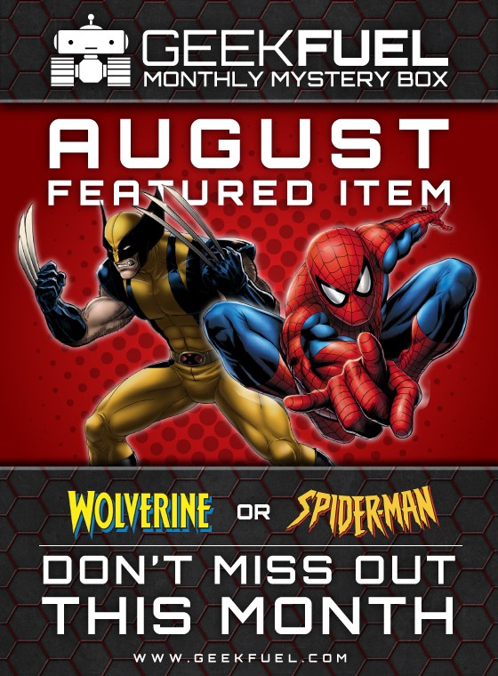 Geek Fuel August 2015 Spoiler & Coupon!