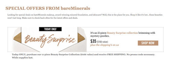 Bare Minerals Mystery Box Review -  July 2015 - SCREENSHOT2
