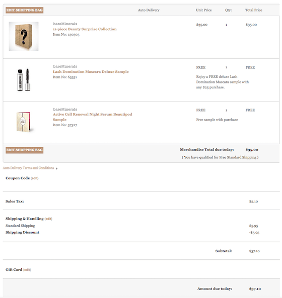 Bare Minerals Mystery Box Review -  July 2015 - SCREENSHOT4