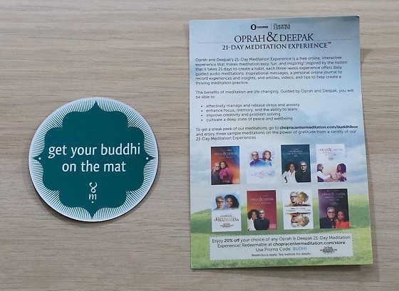 BuddhiBox Subscription Box Review – August 2015 - extras