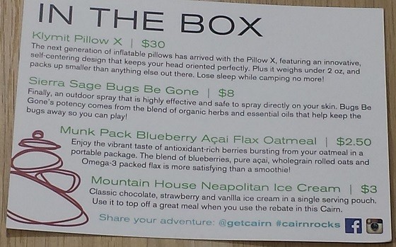 Cairn Subscription Box Review - July 2015 - -info