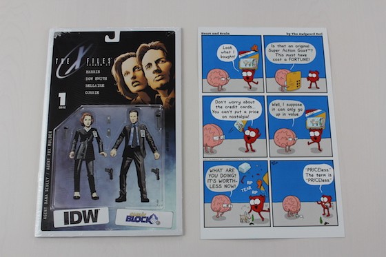 Comic Block Subscription Box Review + Coupon August 2015 - XFile and Art