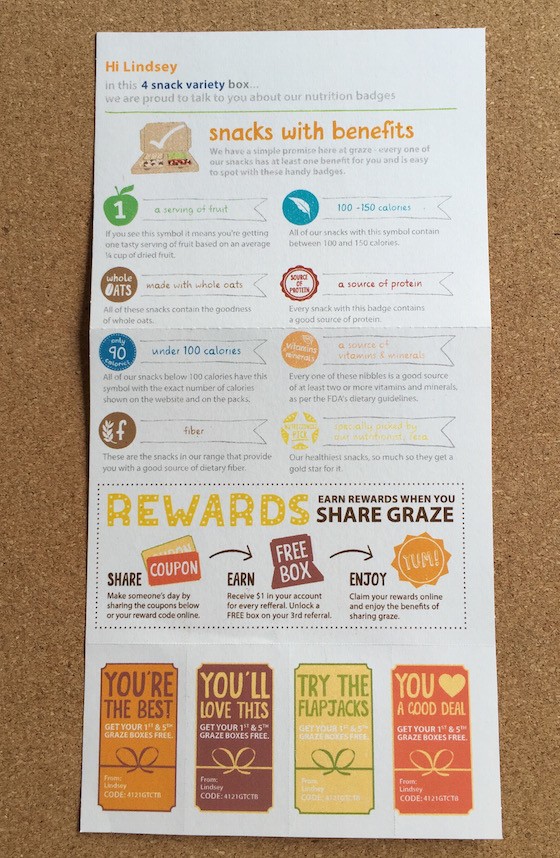 Graze Subscription Box Review + Free Box Coupon – August 2015 - FoldOut1