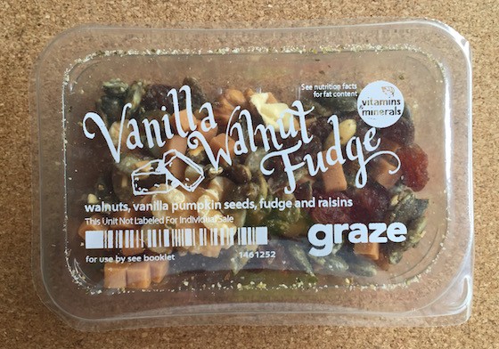 Graze Subscription Box Review + Free Box Coupon – August 2015 - Fudge