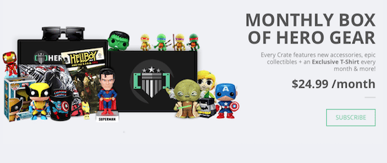 Hero Crate Subscription Box Review - July 2015 - SCREENSHOT1