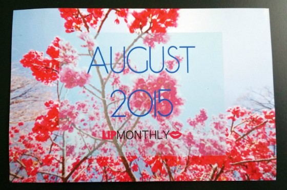 Lip Monthly Subscription Box Review August 2015 - info 1